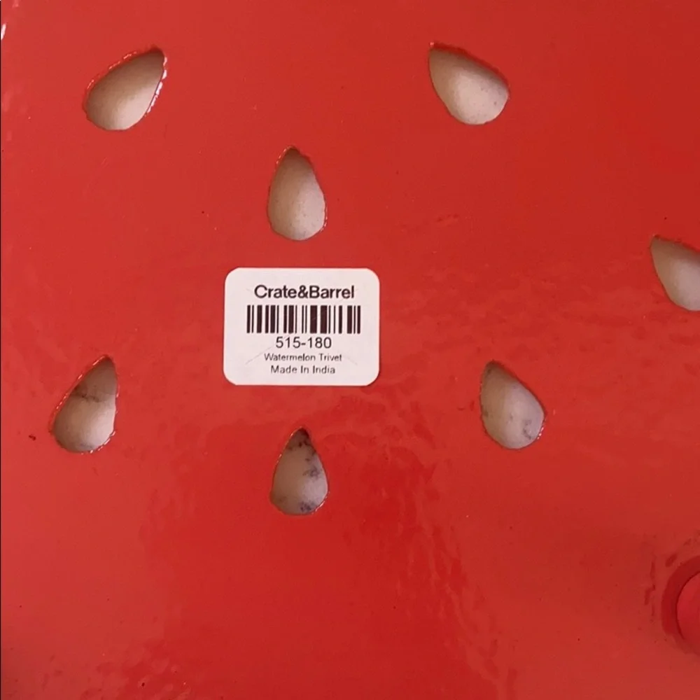 Crate&Barrel Watermelon Trivet
